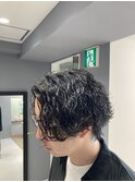 ミディアム波巻きパーマ