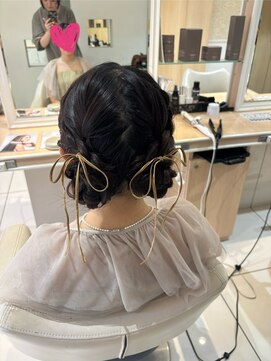 アッシュ たまプラーザ店(Ash) 編み込みツイン団子