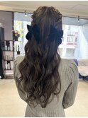 【新潟駅前】ハーフアップ　ハーフツイン　お呼ばれヘア