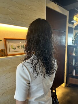 ロングパーマ　デジタル　レイヤーはっどすぱ