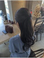 エフィールベルタ(afeel belta)&nbsp;カチモリハーフアップ★結婚式お呼ばれオケージョ ンヘア