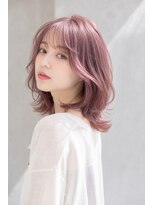 アーダーヘアーサロン 鯖江店(ADER HAIR SALON)&nbsp;透明感ラベンダーピンクウェーブボブ