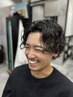 フェザーパーマ+カット　15000円