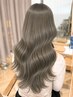 【トレンドのミントベージュも◎】カット+ブリーチなしダブルカラー ¥24200