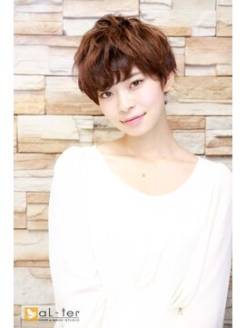 アルターリアン(aL ter LieN) 【aL-ter LieN TAKU】小顔カット☆束間ショート パーマ　千葉