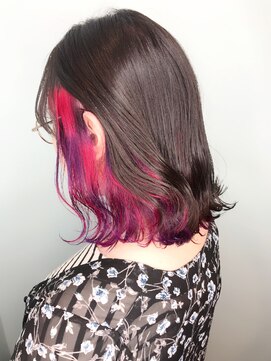 オーティティ(O-TETE) O-tete ピンク系パープル系ミックスインナーカラー