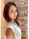 大人可愛いワンカールボブ ひし形ボブ 30代40代