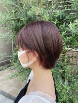 ヘアーアートパーリオ 駅南店(hair art PALIO) 大人かわいい耳かけショートボブ”イヤリングカラー”