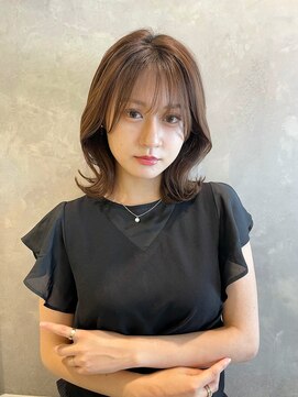 トルネード(TORNADO) 20代30代40代 くびれミディ 大人ヘア チョコレートブラウンM829