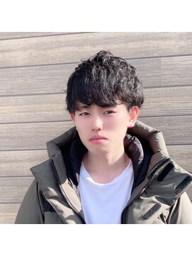 シアター 前橋(theater) ツーブロ刈り上げマッシュのスパイラルパーマ