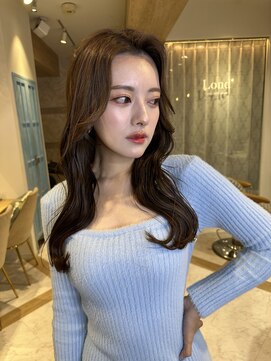 ロンド ストラーダ 心斎橋(Lond strada) 韓国前髪顔周りロング×デザインカラー[心斎橋/髪質改善]