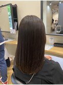 セミロング×ストレート