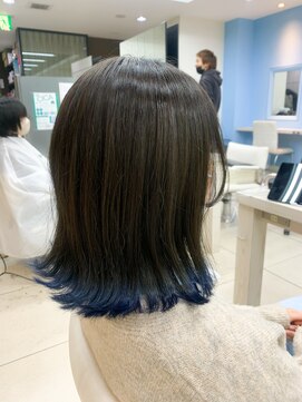 プロデュース 東橋本店(Produce) 裾カラー×ネイビーブルー