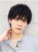 ソフトツイストスパイラルおしゃれショートマッシュ