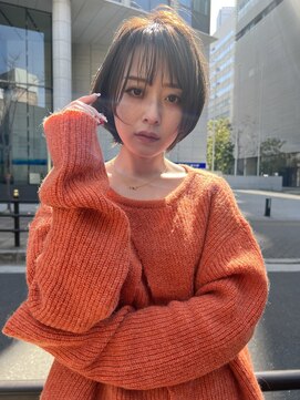 ワン バイ ジエクト(One by The Ect) 大人可愛い20代30代40代前下がりショートボブ丸みショート◎