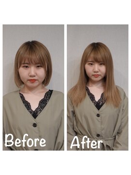 エクステ美容室 セクション 横浜石川町(SECTION) ボブでもボブでも馴染むエクステ。