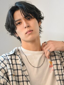 ディッセンバー 神宮前(December) ニュアンスパーマアッシュブラックウルフ波巻きスパイラル渋谷