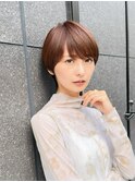 20代30代40代50代/丸みショート/クビレ/前髪あり/表参道