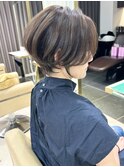ひし形ショート/前下がりショート/絶壁解消40代/50代【橋本】