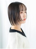 ツヤ髪にハイライトがキマるカジュアルボブf小山10代20代30代