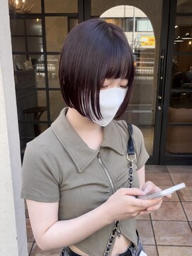 リベルテ(Liberte) 《Liberte》チェリーレッド/うる艶/ショートボブ/ミニボブ