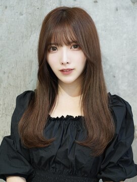 ルームバイシー 新宿(Loom. by Sea) 小顔ワンカール/チョコレートブラウン【新宿/韓国ヘア】