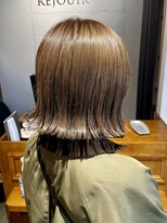 リジェール 鶴舞店 切りっぱなしボブ×ベージュカラー