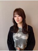 韓国風スタイル/顔まわりレイヤー/イルミナカラー/大人ブラウン
