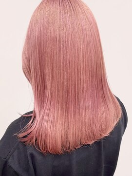 ヘアー アイス 御器所本店(HAIR ICI) 20代30代40代大人可愛いピンクカラー髪質改善トリートメント