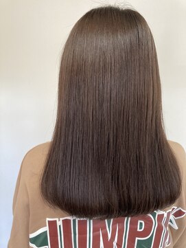 ガルボヘアー 桟橋店(garbo hair) ラテカラー 透明感カラー ブリーチなし