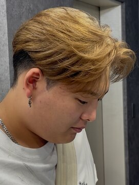 ゴールド 京都 三条(GOALD) ハイトーンフェザーパーマ毛流れパーマセンターパート