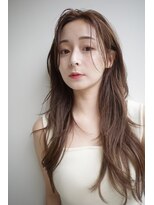 ヌヌ 渋谷 原宿 明治神宮前(nunu)&nbsp;レイヤーカット/トリートメント/ブリーチなしカラー/グレージュ