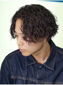 スペインカール/プードルパーマ/メンズパーマ/マレットヘア