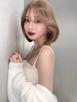 ソヨン 五所川原店(SOYON)&nbsp;《SOYON》艶々レイヤーボブ×ハイベージュ