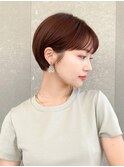 ハンサムショート/丸みショートボブ/20代30代40代50代/顔周り