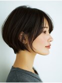 ミルクティーブロンド/ダークブルー/デジタルパーマ/阿佐ヶ谷