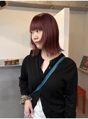 person×ボルドーカラー×フェイスレイヤー