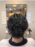 サーフカールニュアンスサーフ波巻きパーマメンズパーマ春日井駅