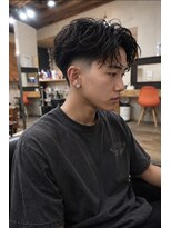 ロム 札幌大通(LOM) メンズテーパーフェードルーズパーマ【札幌】