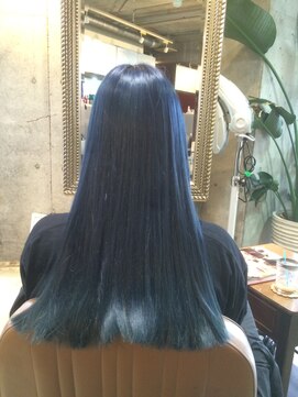 サロンドミルク 原宿(salon de MiLK) 【サロンドミルク原宿】ネイビーブルーヘア