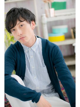 ミック 日暮里店(miq) デザイン性の高い黒髪マッシュ【miq 日暮里】