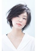 上品さと甘さをミックス☆ラウンドボブでエアリースタイルに☆