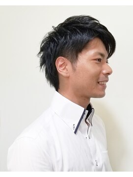 ルルクス ヘアーサロン(LuLux) アップバングで好感度up！ツーブロメンズスタイル