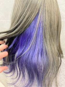 サンクレポ 【インナーカラー】バイオレットラベンダーカラー☆　佐藤拓哉