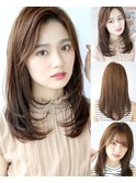 2way前髪×レイヤーカット×ショコラベージュ【ルヴア京佳】