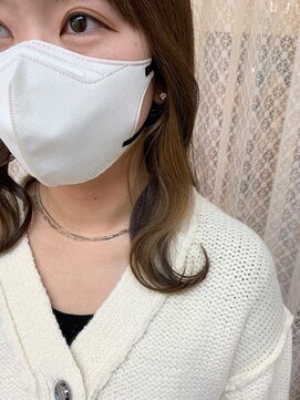 ロマンヤカタ ファース(ROMAN YAKATA fars) 韓国風 インナーカラー ベージュ ケアブリーチ@田代2/12