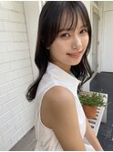 大人かわいい小顔顔まわりカット/シースルー前髪/レイヤーカット
