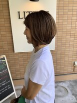 リトル(LITTLE)&nbsp;前下がりボブ　オルディーブハイブライト