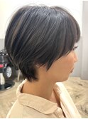 モノトーンカラー/くびれショート/まるみショート/20代/30代
