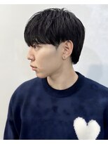 ネクストメンズ 表参道(NEXT men's)&nbsp;カルマパーマ/ベリーショート/ダークアッシュ/ニュアンスパーマ